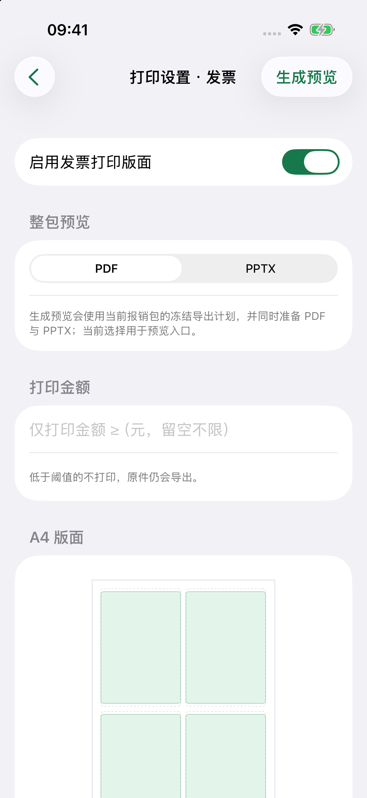 打印设置
